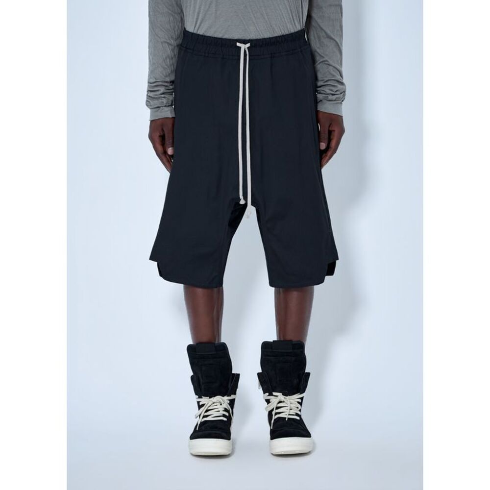 Rick Owens Men Basket Swingers Heavy Poplin Shorts